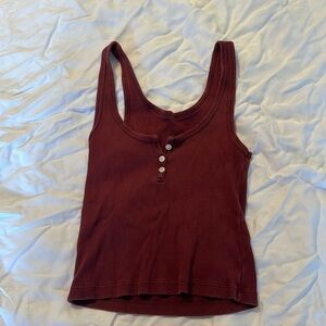brandy melville burgundy tank